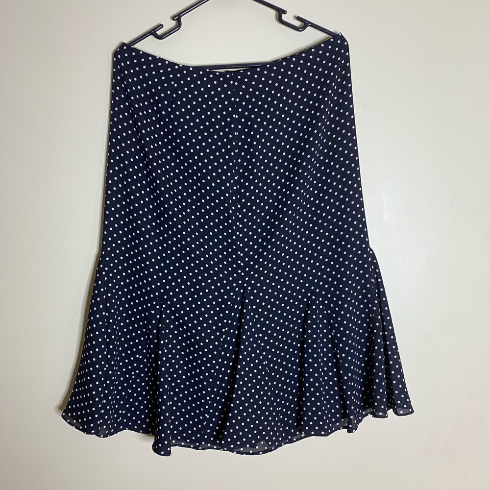 Frilly Polka dot a-line skirt